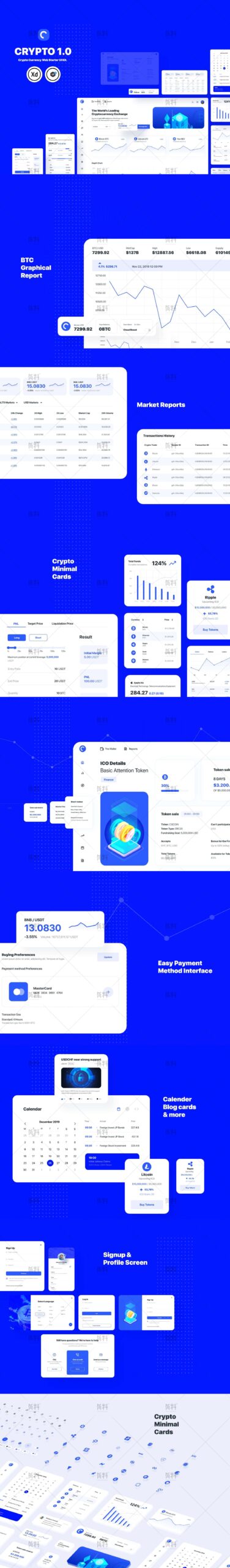 Dark Mode Admin Interface 46 UI/UX Design Asset | dark mode dashboard ui