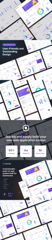 Dark Mode Admin Interface 54 UI/UX Design Asset | dark mode dashboard ui