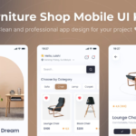 Fine furniture e-commerce app UI design resources FIG, SKETCH, XD