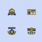 50 award element icons, reward icons, color icons, source file download