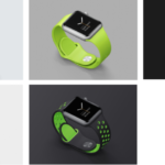 Apple Watch prototype template display PSD, sketch source file download