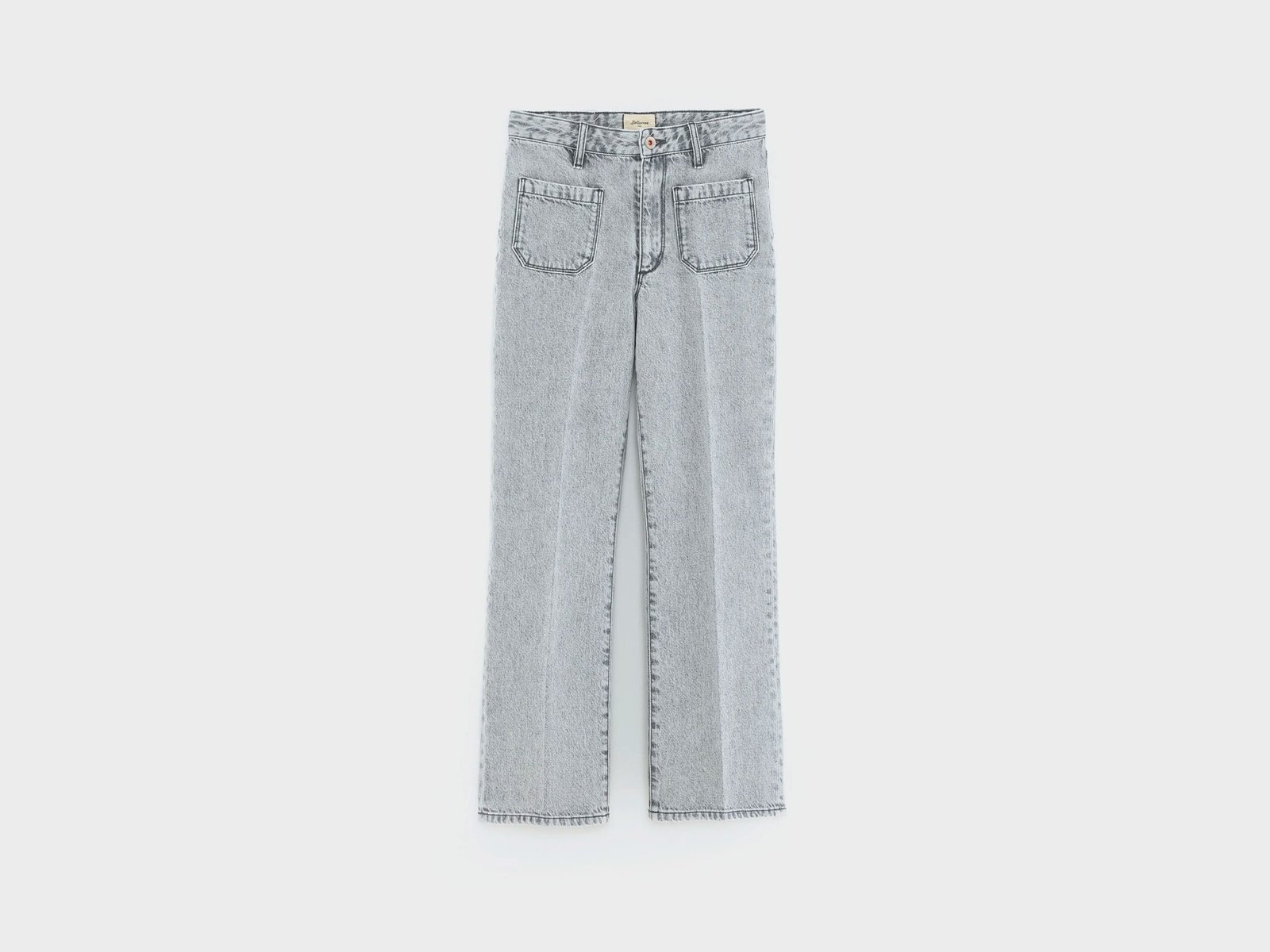 BK25210520D0521-UGR_1_6565373b-9431-4d6e-b1c0-310e4f914847.jpg Pepy flared jeans (252 / G / USED GREY) - Image 1