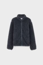 Jeremy zip-up teddy sweatshirt (252 / M / CHARCOAL) - Image 8