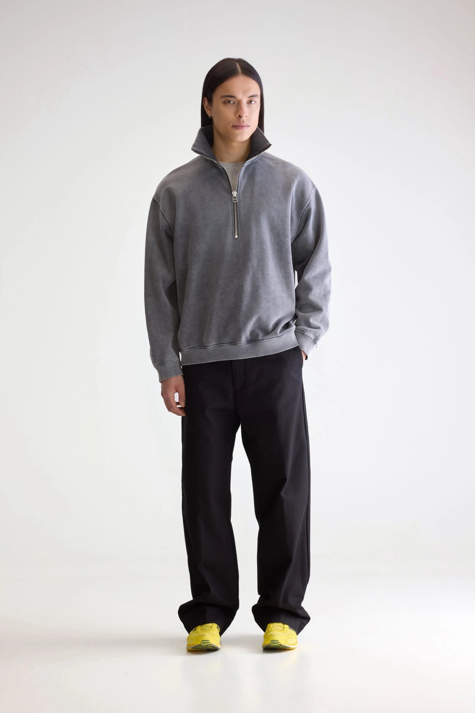 BM25231220T1731-210_1508506_355d7e05-7df7-423a-a478-1be3d081658d.jpg Fabro half-zip sweatshirt (252 / M / BLACK BLUE) - Image 1