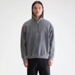 Fabro half-zip sweatshirt (252 / M / BLACK BLUE)