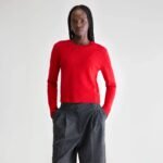 Spag slim cashmere sweater (252 / W / AMORE)